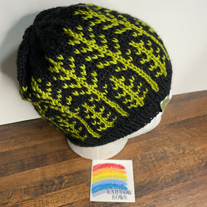 Black and Green Banff Toque - Adult Large