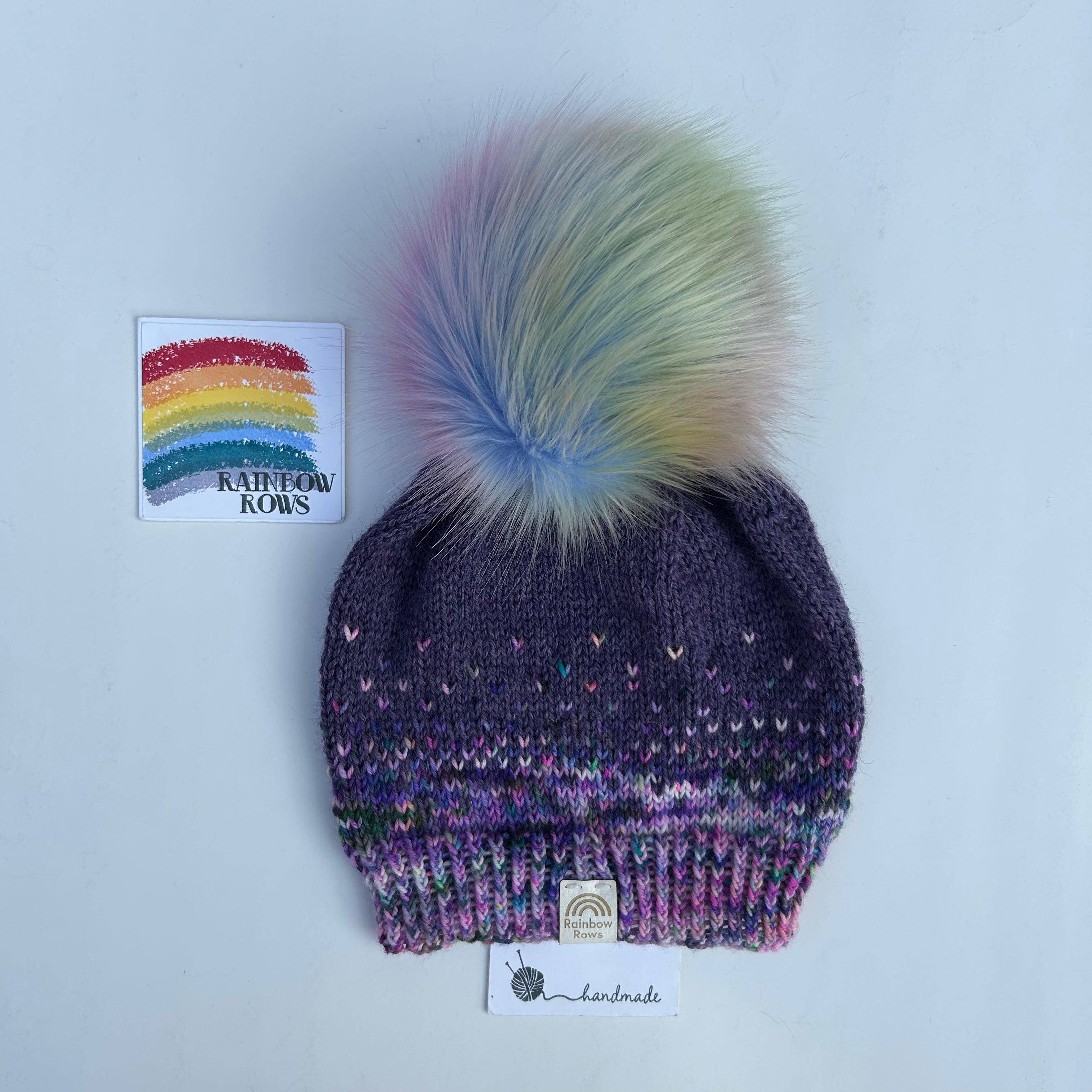 Purple and Party Speckled Colour Fade Toque - Women