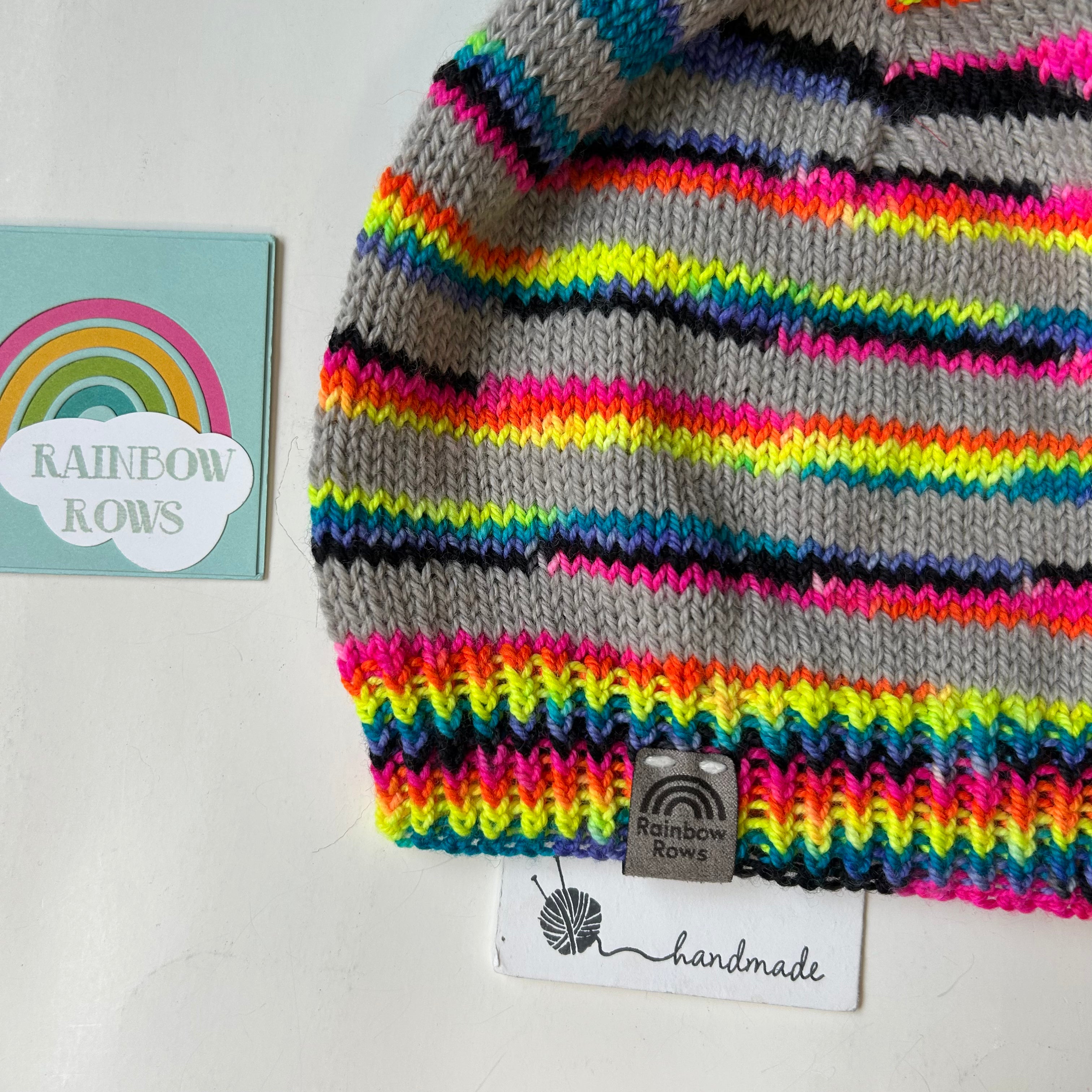 Neon Stripes Toque - Medium