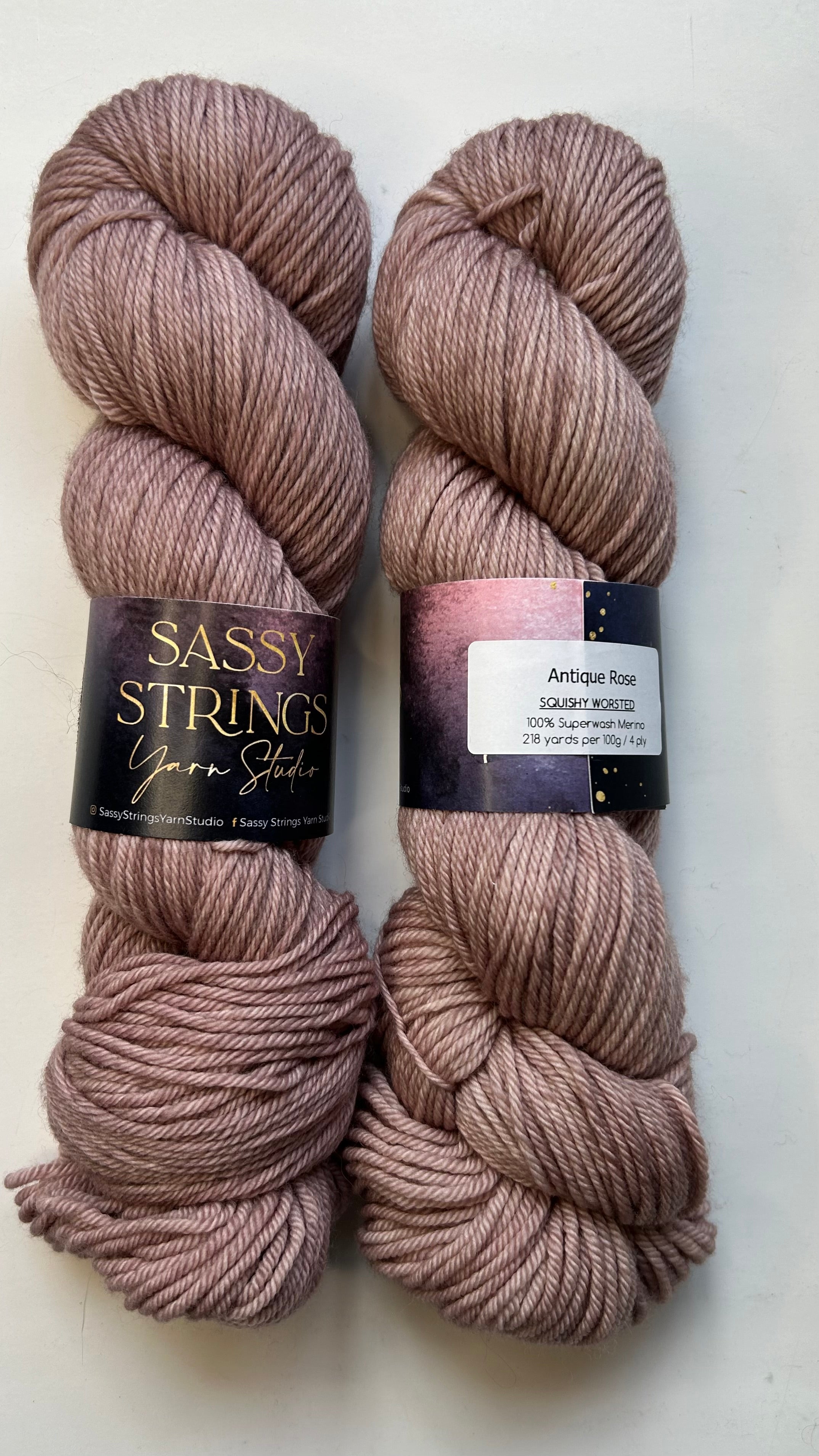 Antique Rose - Worsted - Sassy Strings Yarn Studio