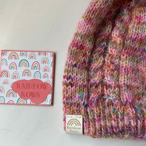 Confetti Simple Cable toque - Adult Medium