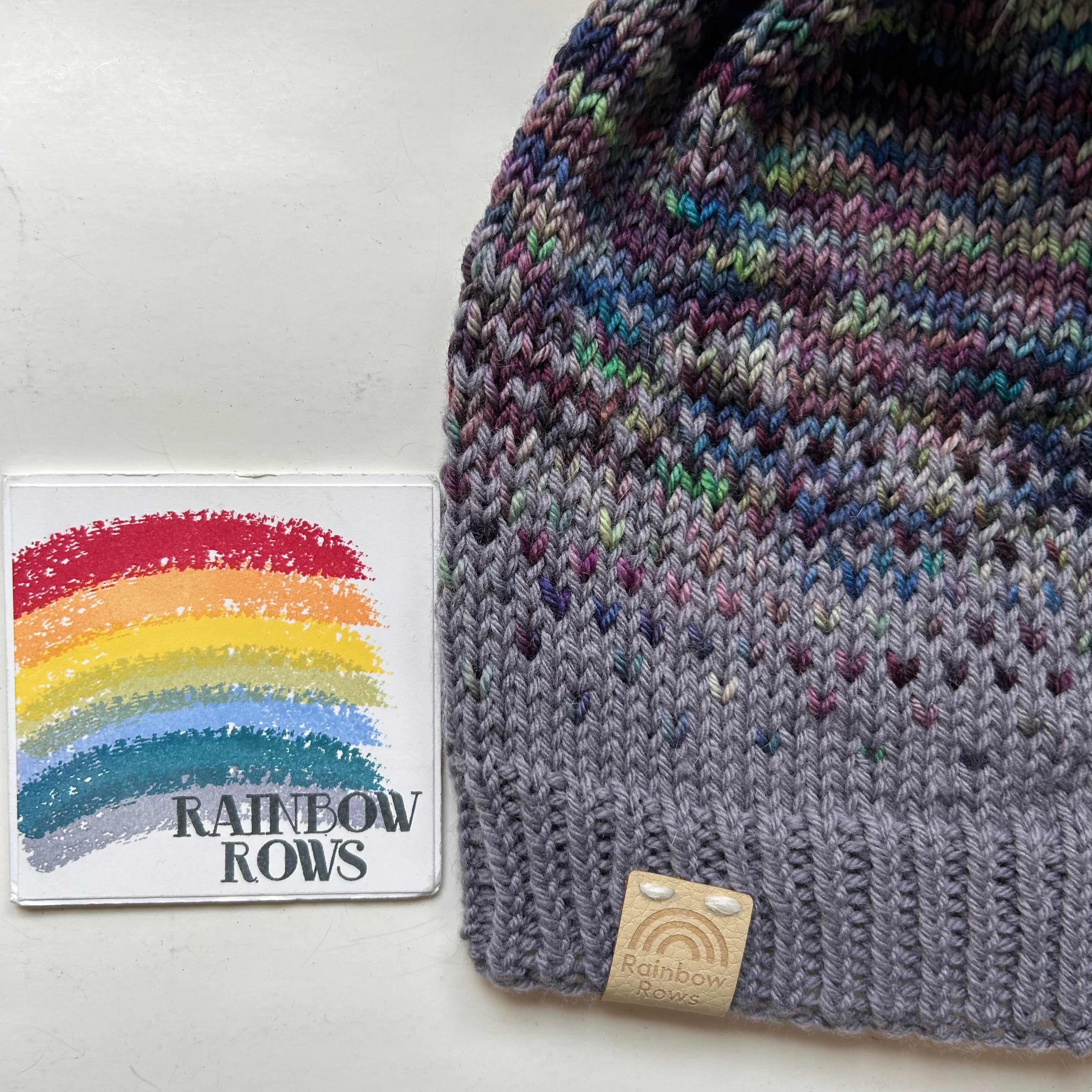 Purple and Party Speckled Colour Fade Toque - Women