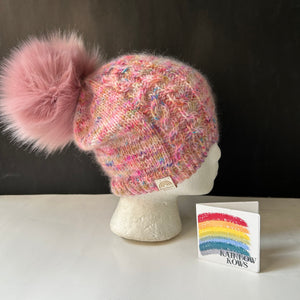 Confetti Simple Cable toque - Adult Medium