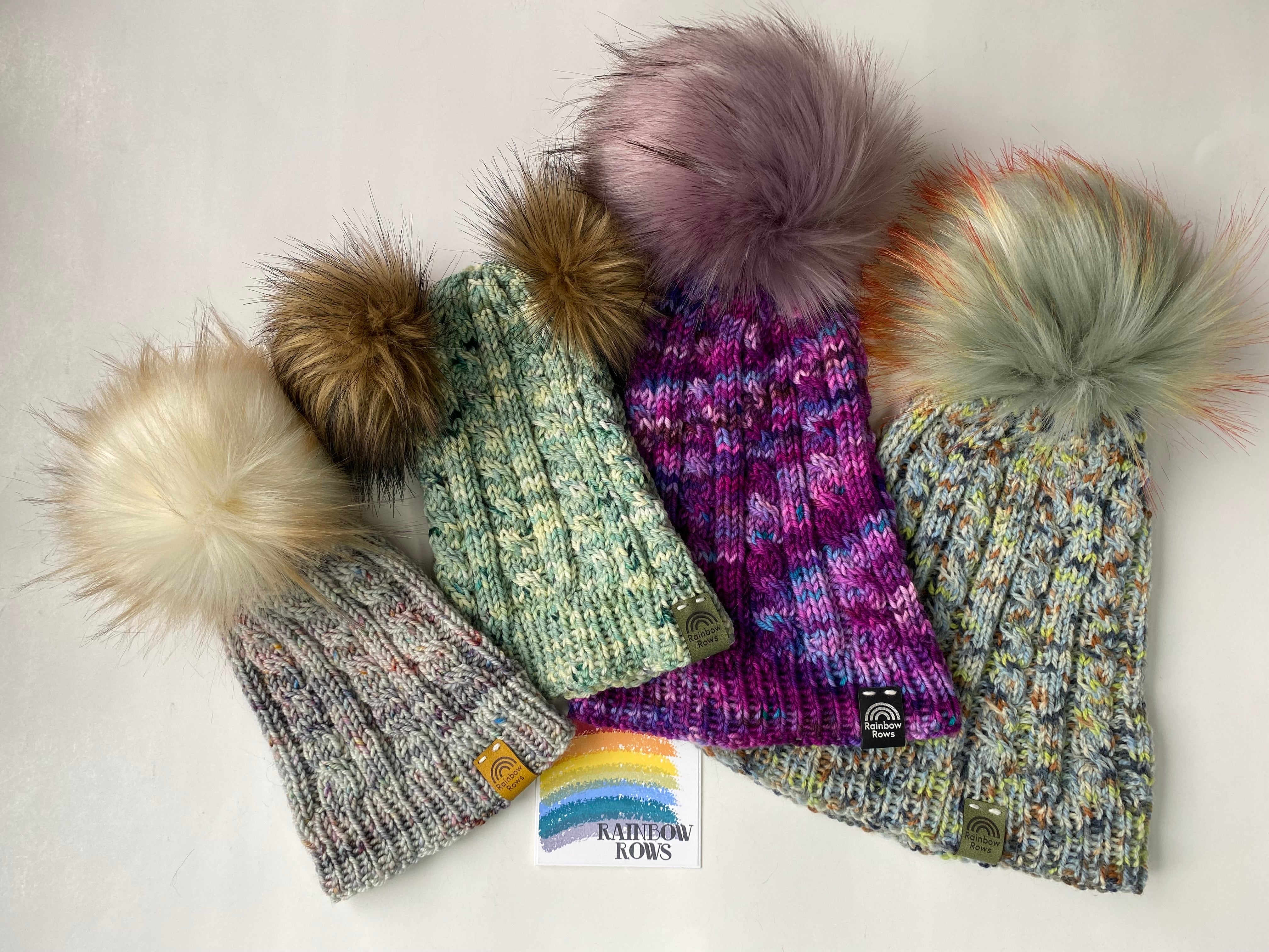 Delicate Cables Toque Pattern (4 sizes)_ Knitting Pattern – Rainbow ...