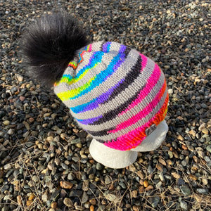 Neon Stripes Toque - Small