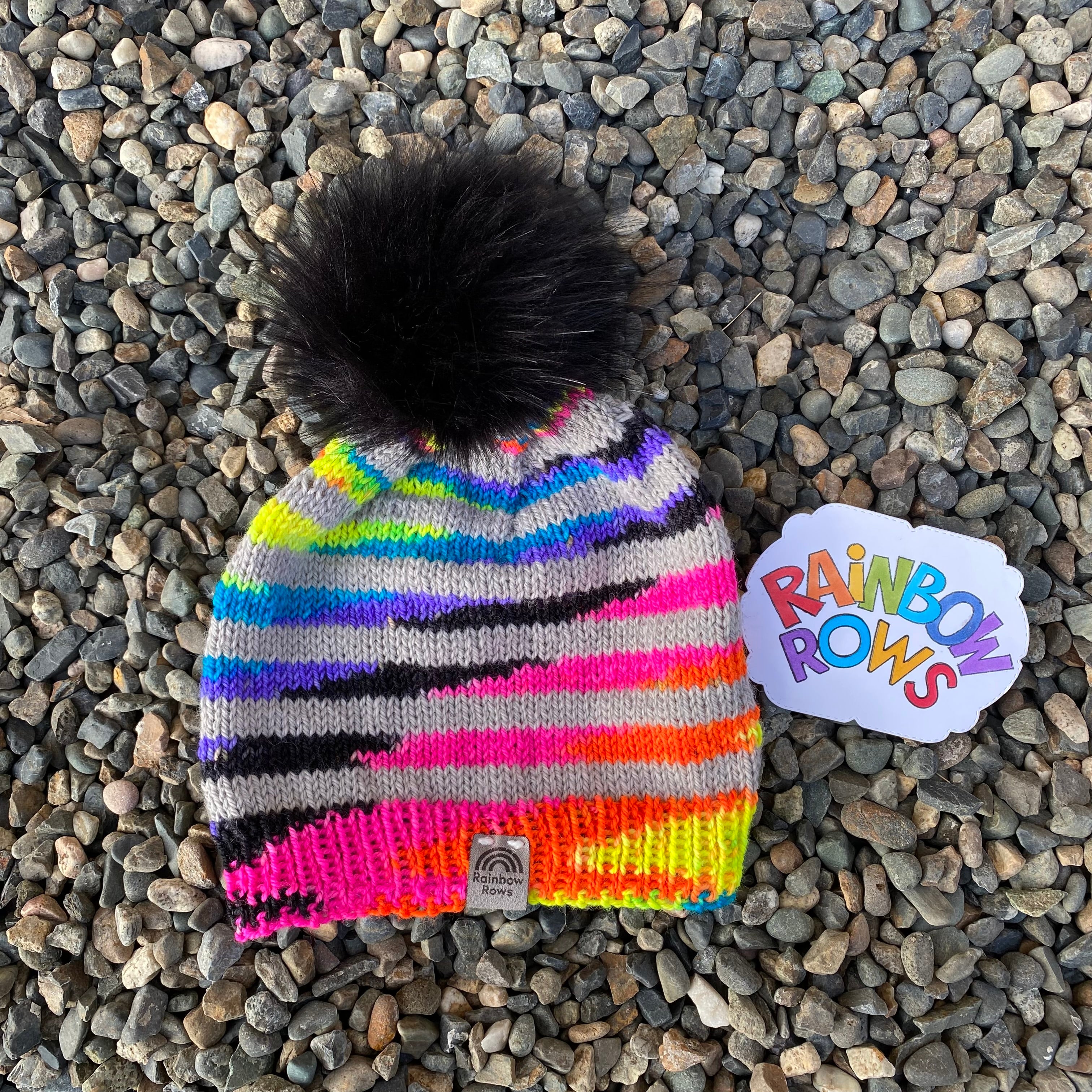 Neon Stripes Toque - Small