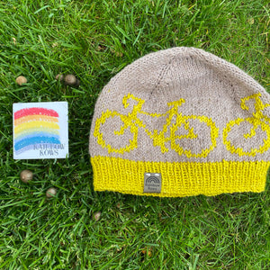 Birch Leaves Bike Beanie - Large