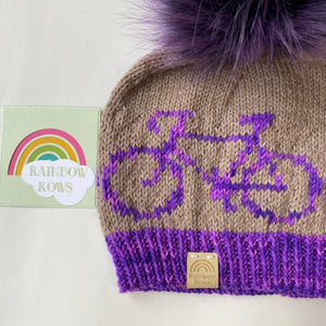 Purple Bike Wee Ride Toque - Women's