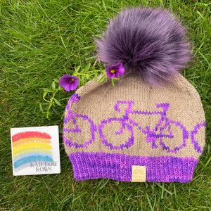 Purple Bike Wee Ride Toque - Women's