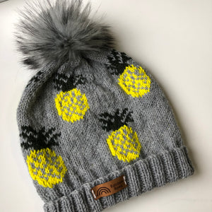 Tropical Pineapple Toque_ Knitting Pattern