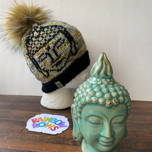 Buddha Head Design Toque _ Knitting Pattern