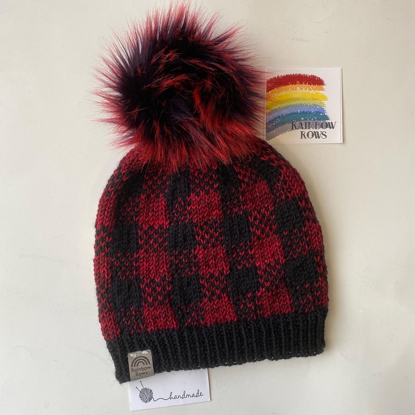 Toque Ladies Buffalo Plaid Toque - Women – Rainbow Rows Knitting